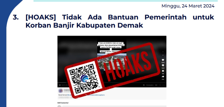 Isu Hoaks 24 Maret 2024