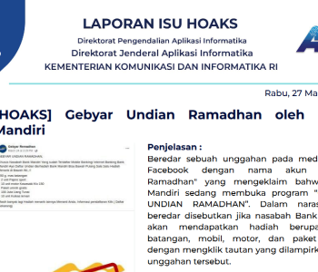 Isu Hoaks 27 Maret 2024
