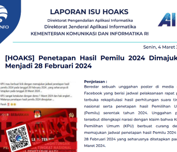 Isu Hoaks 4 Maret 2024