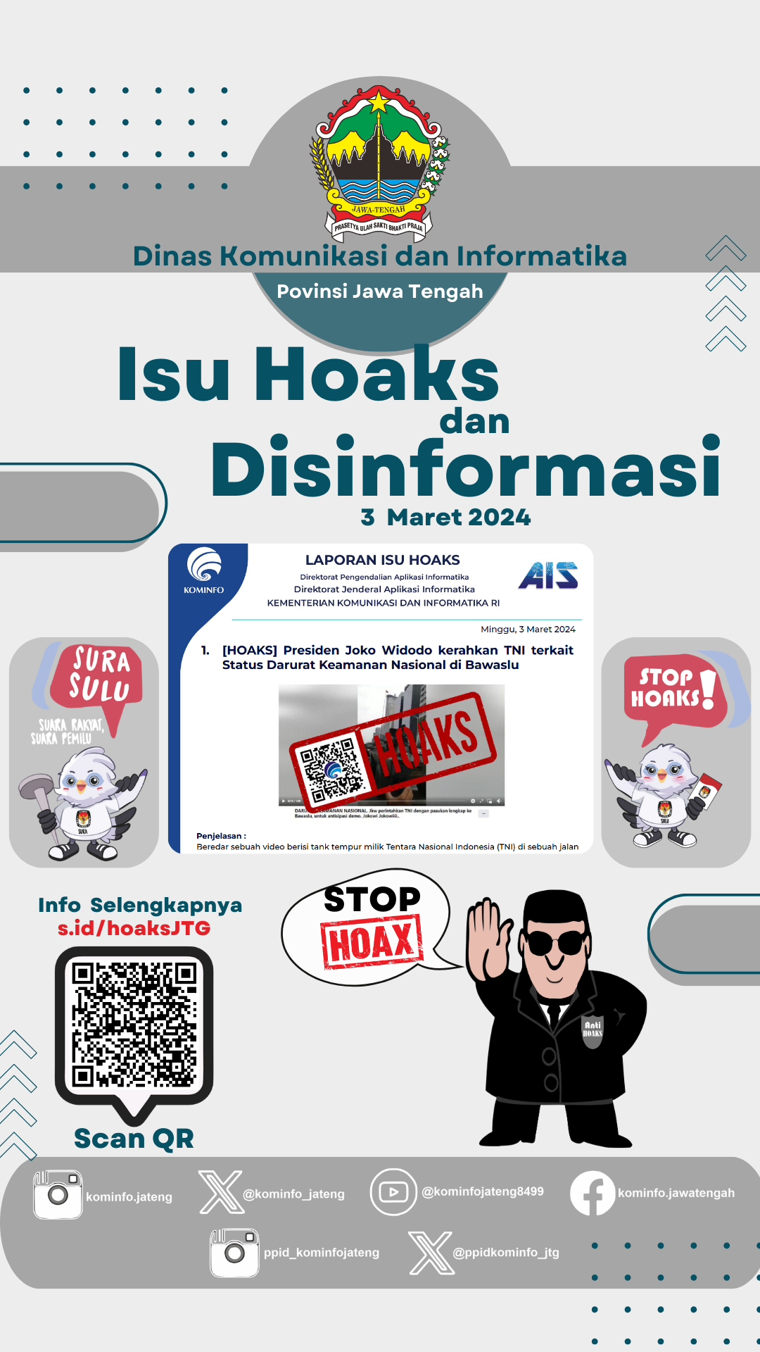 Isu Hoaks & Disinformasi 3 Maret 24