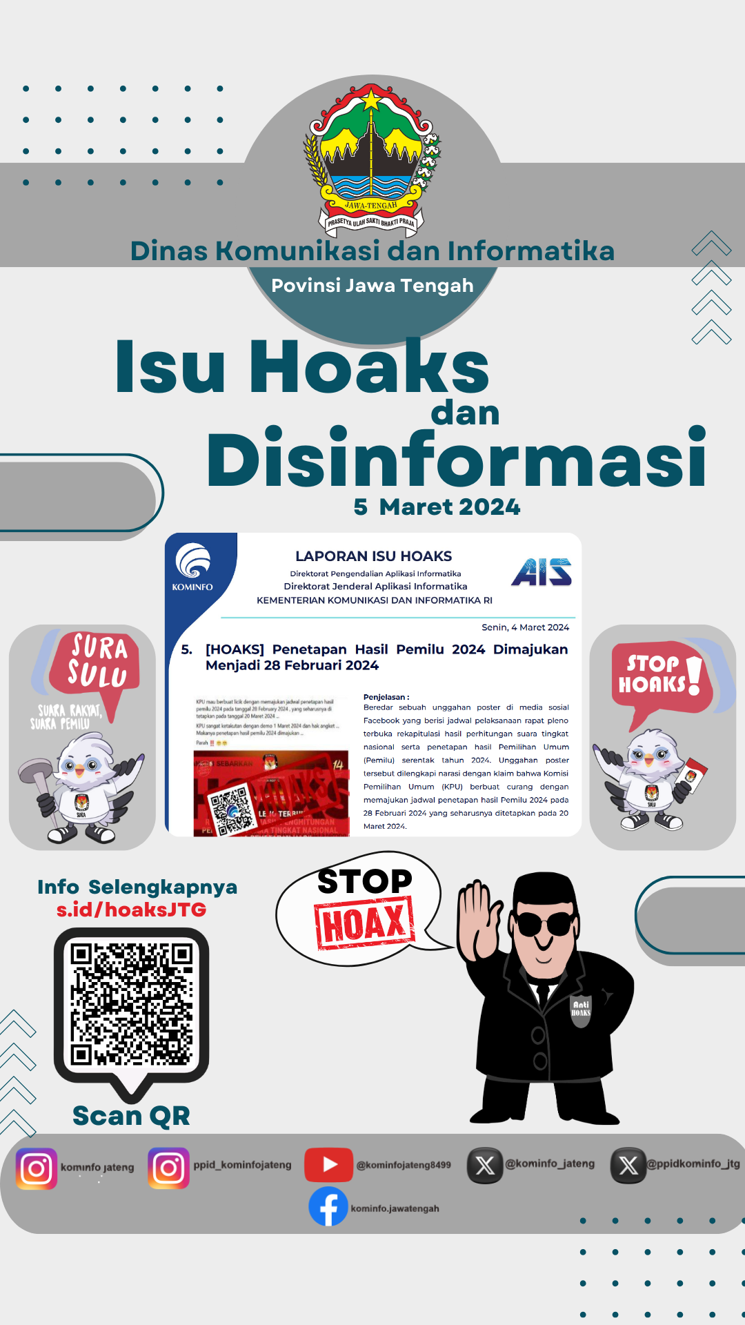 Isu Hoaks & Disinformasi 5 Maret 24