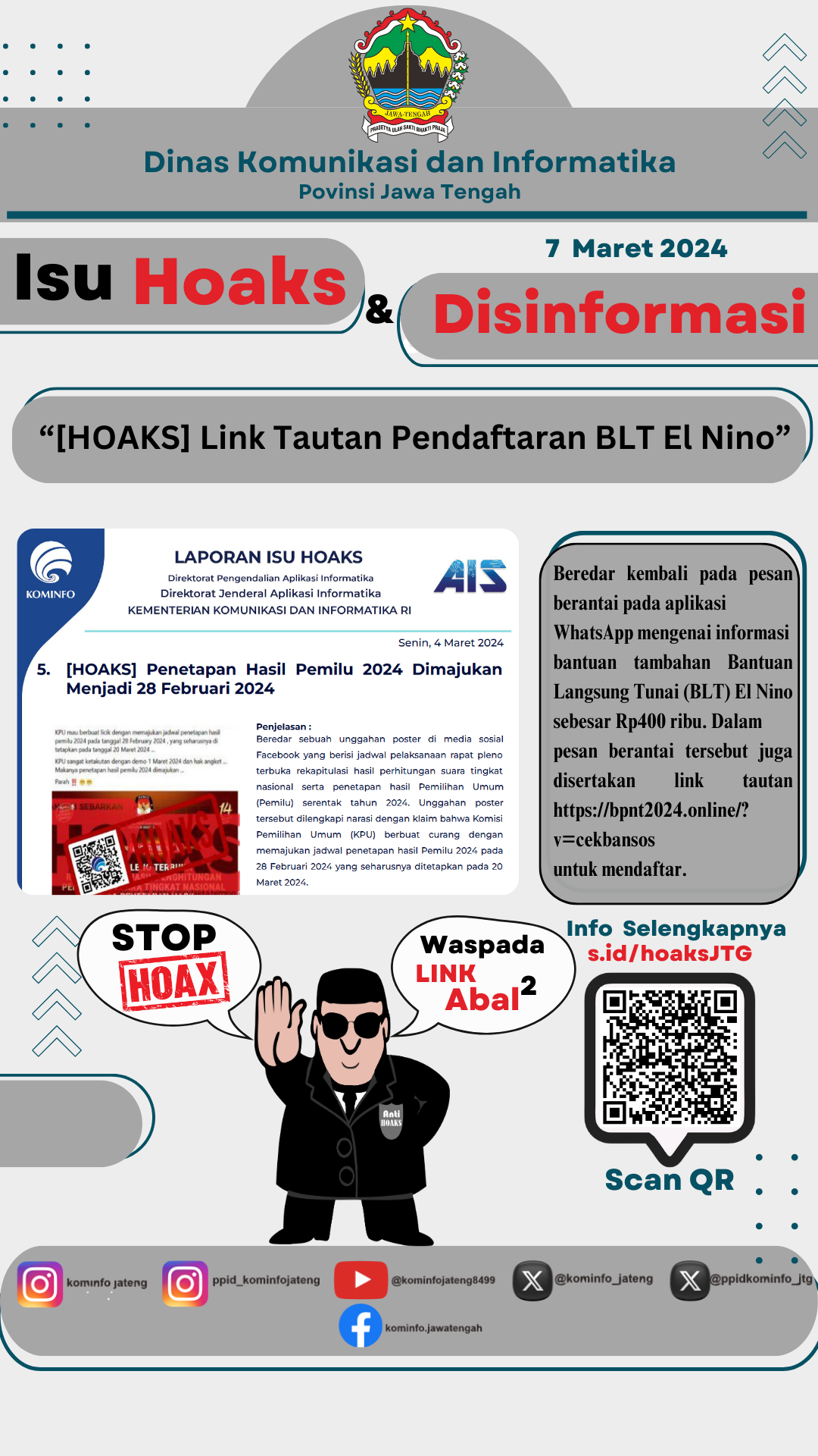 Isu Hoaks & Disinformasi 7 Maret 24 Grafis