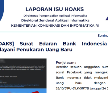 Isu Hoaks 1 April 2024