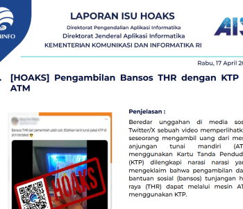 Isu Hoaks 17 April 2024