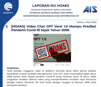 Isu Hoaks 2 April 2024