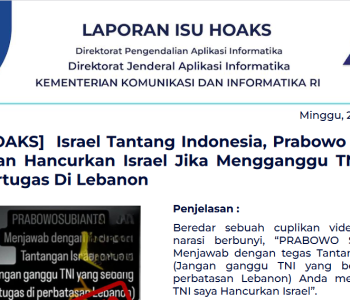 Isu Hoaks 21 April 2024