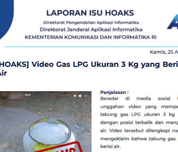 Isu Hoaks 25 April 2024
