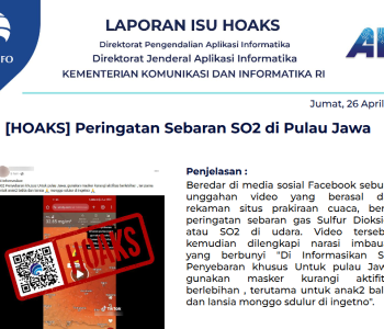 Isu Hoaks 26 April 2024