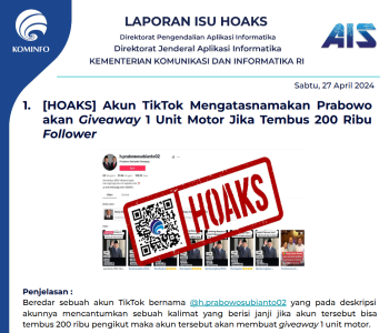 Isu Hoaks 27 April 2024