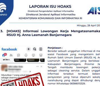 Isu Hoaks 28 April 2024