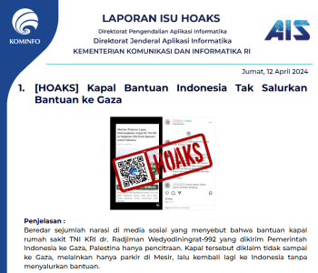 Isu Hoaks & Disinformasi 12 April 2024