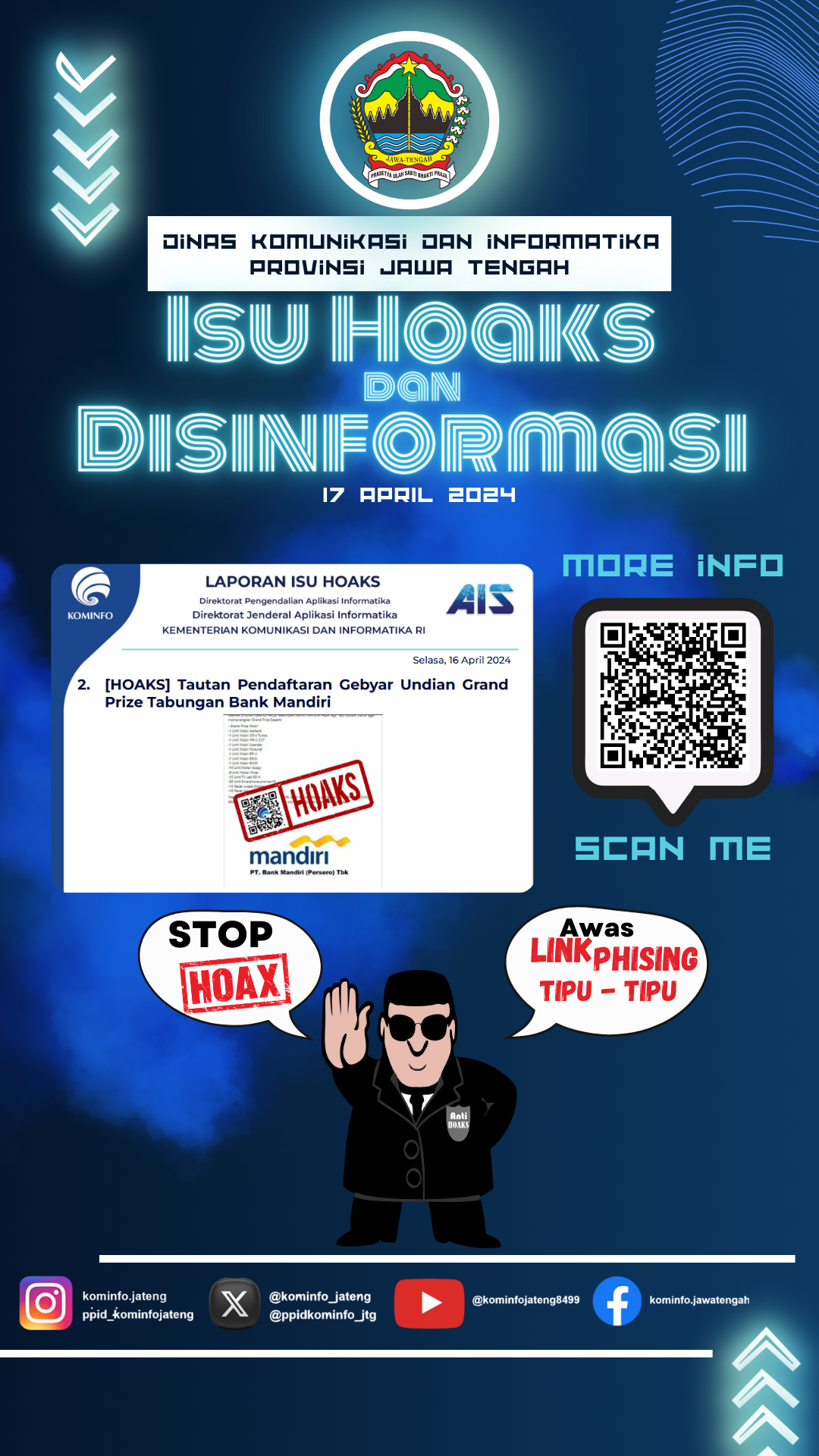 Isu Hoaks & Disinformasi 16 April 2024