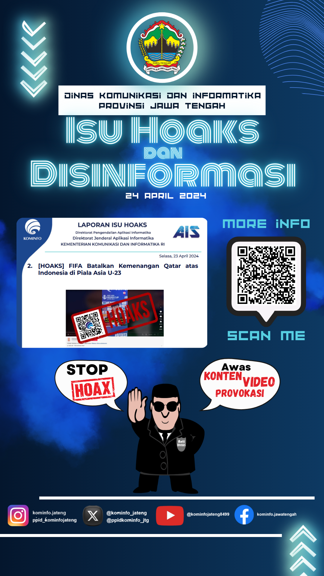 Isu Hoaks & Disinformasi 23 April 2024 Grafis
