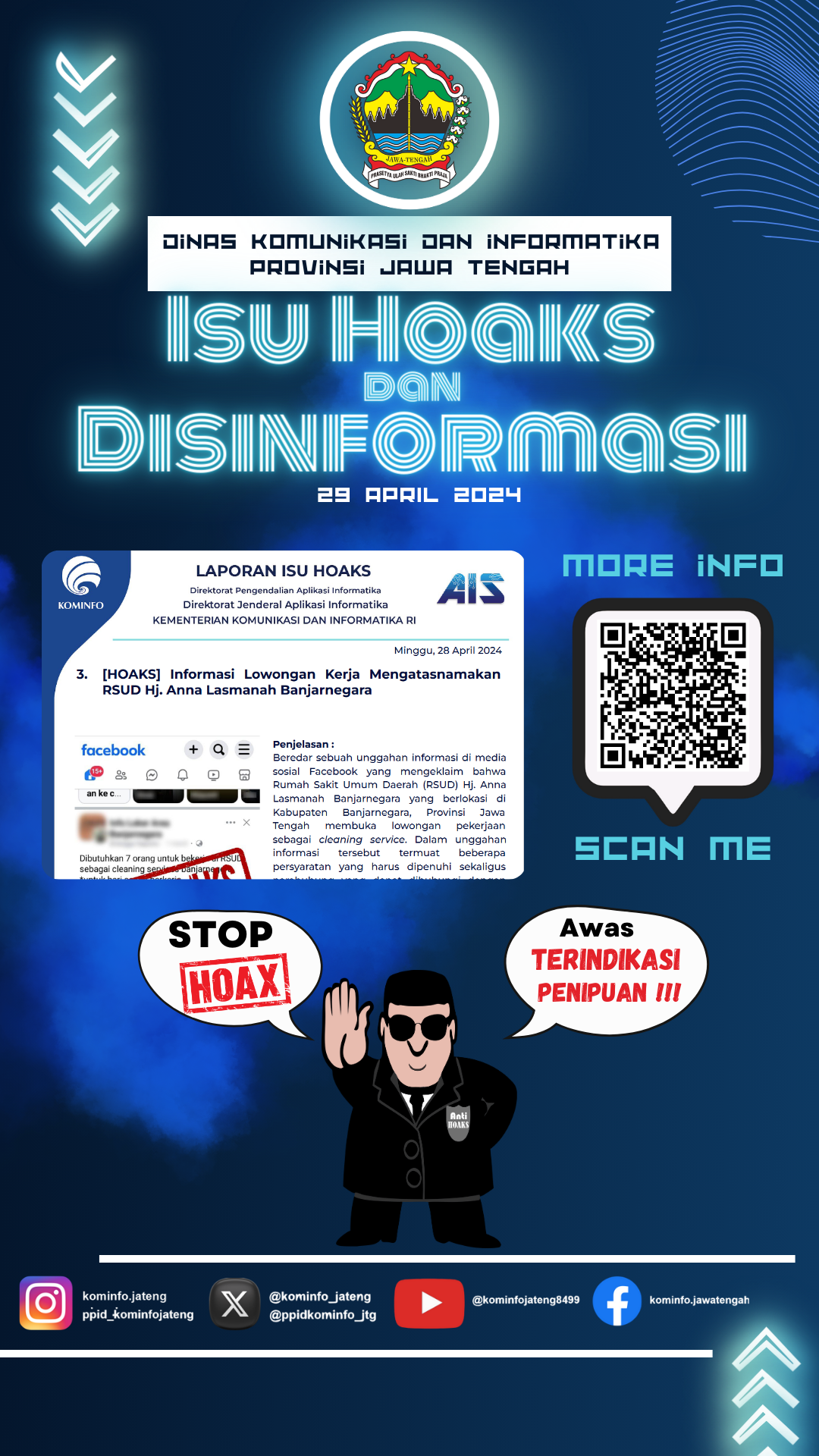 Isu Hoaks & Disinformasi 28 April 2024 Grafis