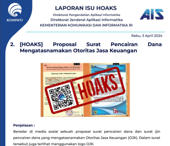 Isu Hoaks & Disinformasi 3 April 2024