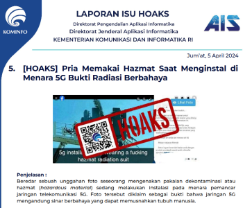Isu Hoaks & Disinformasi 5 April 2024