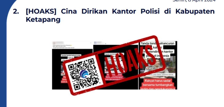 Isu Hoaks & Disinformasi 8 April 2024
