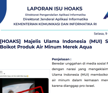Isu Hoaks & Disinformasi 9 April 2024