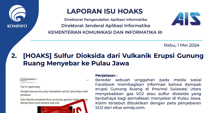 Isu Hoaks 1 Mei 2024