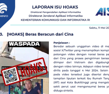 Isu Hoaks 11 Mei 2024