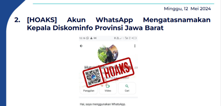 Isu Hoaks 12 Mei 2024