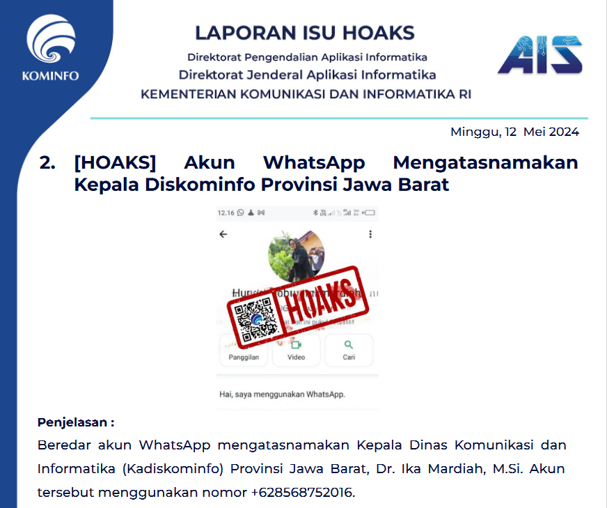 Isu Hoaks 12 Mei 2024