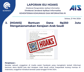 Isu Hoaks 21 Mei 2024