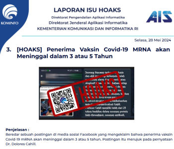 Isu Hoaks 28 Mei 2024
