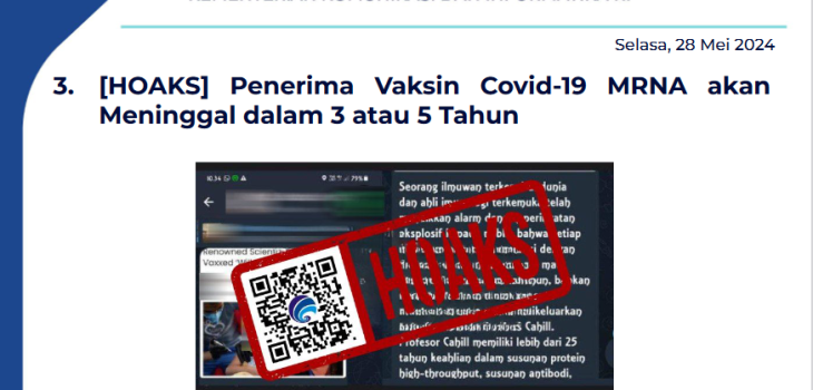 Isu Hoaks 28 Mei 2024
