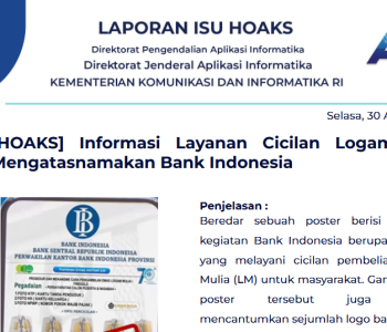 Isu Hoaks 30 April 2024