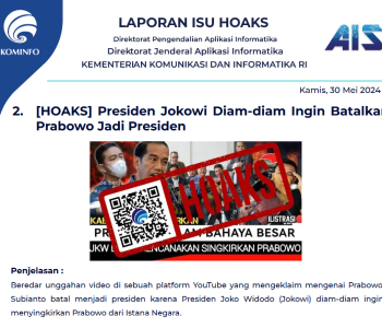 Isu Hoaks 30 Mei 2024