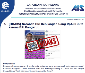 Isu Hoaks 4 Mei 2024
