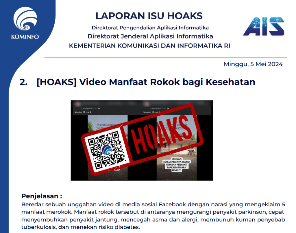 Isu Hoaks 5 Mei 2024