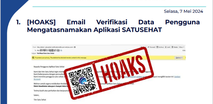 Isu Hoaks 7 Mei 2024