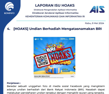 Isu Hoaks 8 Mei 2024