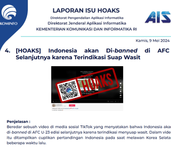 Isu Hoaks 9 Mei 2024