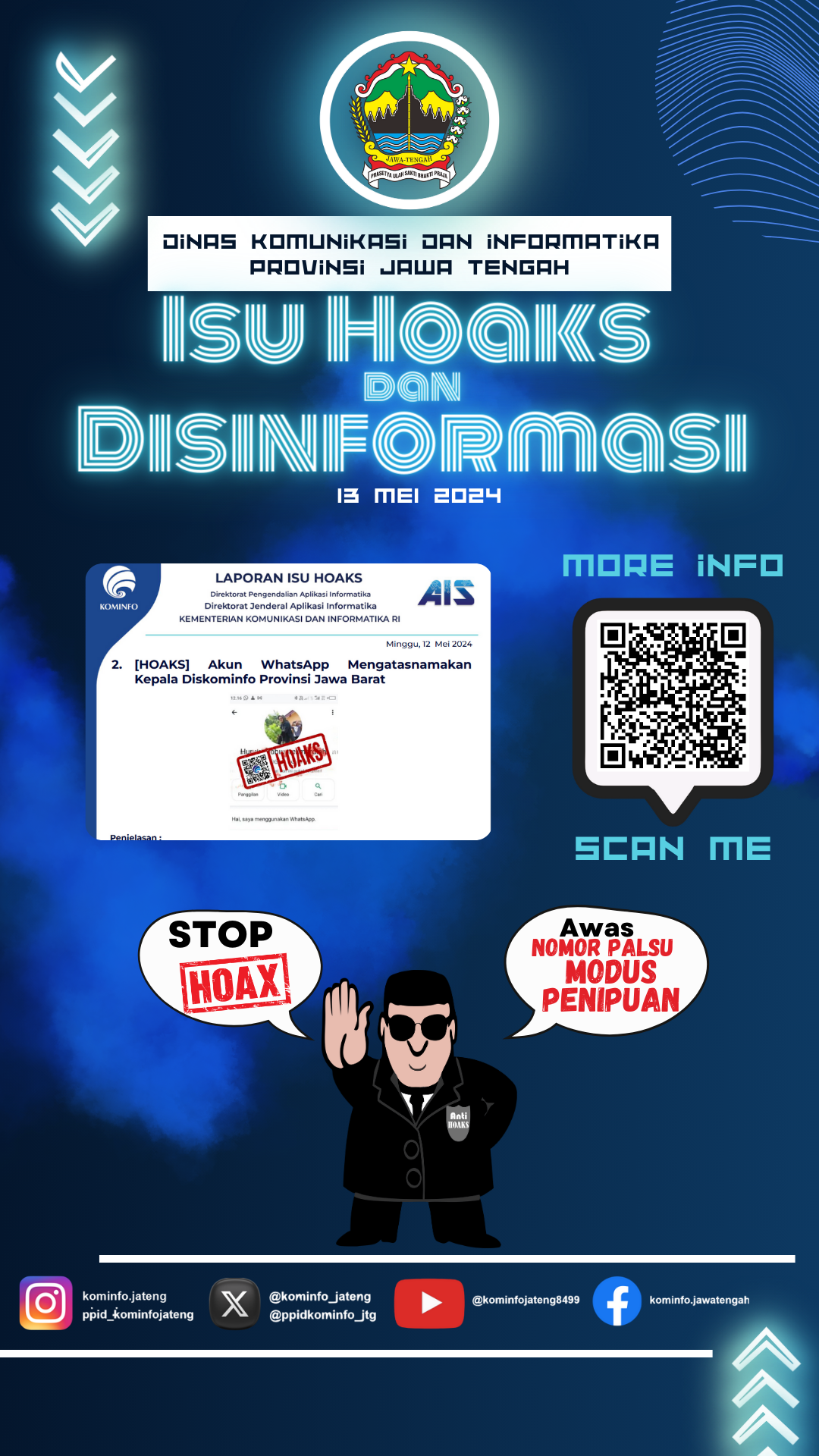 Isu Hoaks & Disinformasi 12 Mei 2024 Grafis