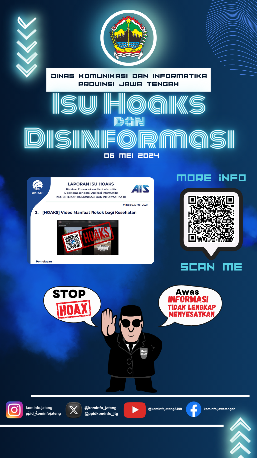 Isu Hoaks & Disinformasi 5 Mei 2024 grafis