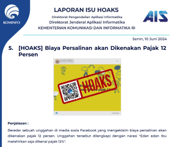 Isu Hoaks 10 Juni 2024
