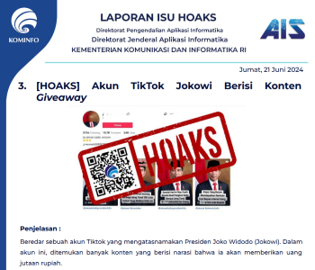 Isu Hoaks 21 Juni 2024