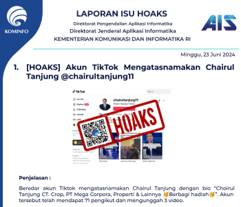 Isu Hoaks 23 Juni 2024