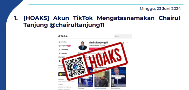 Isu Hoaks 23 Juni 2024