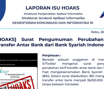 Isu Hoaks 26 Juni 2024