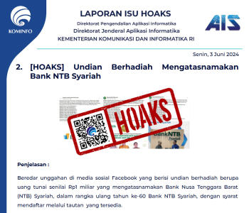 Isu Hoaks 3 Juni 2024