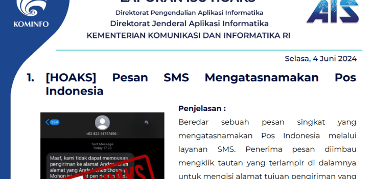 Isu Hoaks 4 Juni 2024