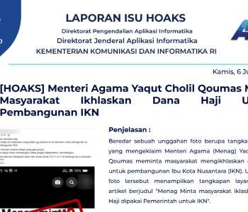 Isu Hoaks 6 Juni 2024