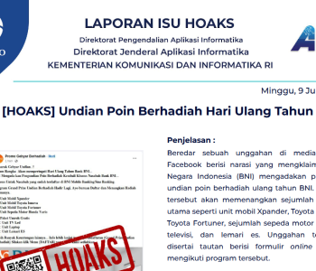 Isu Hoaks 9 Juni 2024