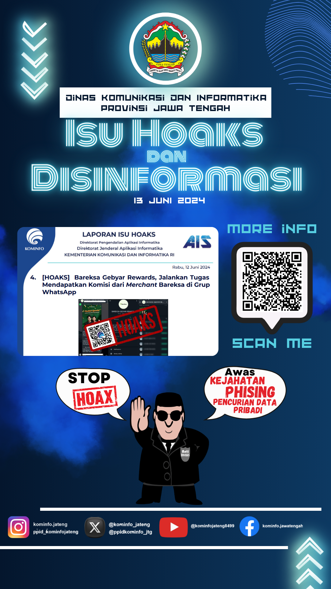Isu Hoaks & Disinformasi 12 Juni 2024 Grafis