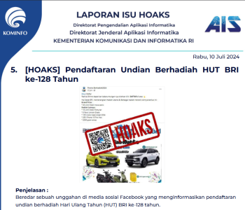 Isu Hoaks 10 Juli 2024