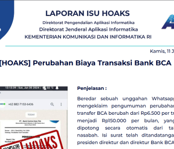 Isu Hoaks 11 Juli 2024